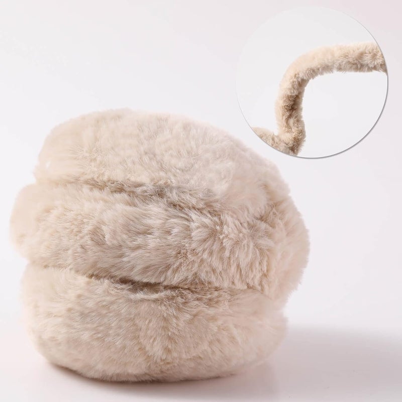 SUNBORRY Store Foldable Ear Muffs for Women, Faux Fur Adjustable Earmuffs for Winter - Image 2